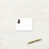Fotoportret van Chocolate Labrador Post-it® Notes (Op bureau)