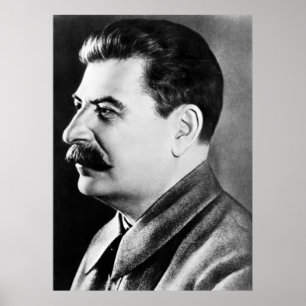 Fotoportret van Stalin Poster