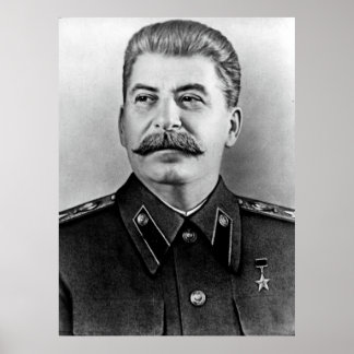 Fotoportret van Stalin Poster