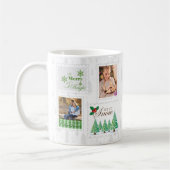 Fotoposters Groene kerstboompjes Koffiemok (Links)