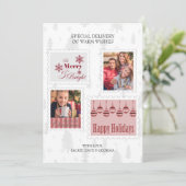 Fotopostzegels speciale bezorgingsfeestdag Kaart (Staand voorkant)