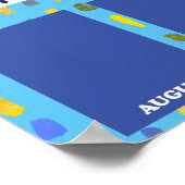 Fotopresentator van de maandelijkse opname poster (Hoek)