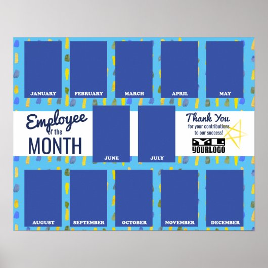 Fotopresentator van de maandelijkse opname poster (Voorkant)