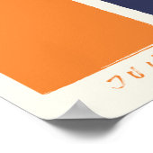 Fotopresentator van de maandelijkse opname poster (Hoek)