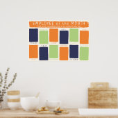 Fotopresentator van de maandelijkse opname poster (Keuken)