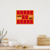 Fotopresentator van maand opname po poster (Keuken)