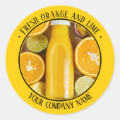 Fotoproduct promotie Geel Ronde Sticker (Voorkant)