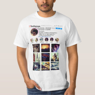 Fotopromotie T-shirt voor collage-tekenstijl