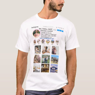 Fotopromoties in collage stijl installeren t-shirt