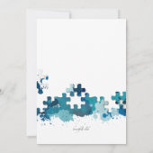 Fotopuzzel Save the Date Aankondiging (Achterkant)