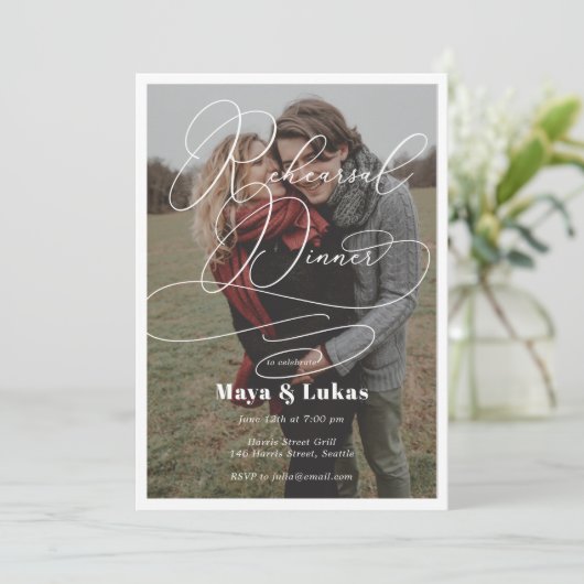 Fotorepesities Inbeluitnodiging Kaart (Staand voorkant)