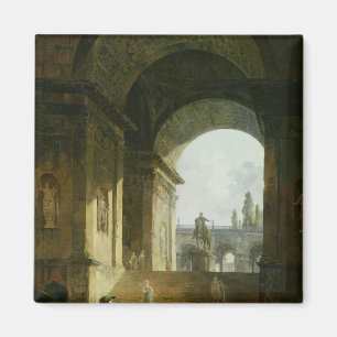 Fotoreskische Uitzicht van de capitol Magneet