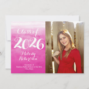 Fotoroze Waterverf, klasse 2019 Afstuderen Kaart