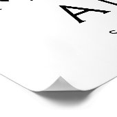 Fotorozen Welkom Teken Ter Herinnering Poster (Hoek)