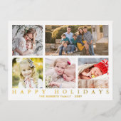 Foto's collage Prettige feestdagen Simple Classy R (Voorkant)