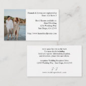 Foto's en kalligrafie 3-mod verticale SM Informatiekaartje (Voorkant / Achterkant)