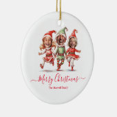 Foto's Kerst elven Keramisch Ornament (Rechts)