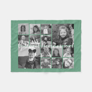 Foto's met maximaal 14 foto's KUNNEN KLEUR BEWERKE Fleece Deken