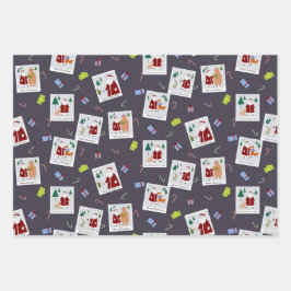 Foto's met Santa inpakpapier