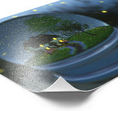 Foto's met vijf Wereldbollen afdrukken Foto Afdruk (Hoek)