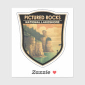 Foto's Rocks National Lakeshore Travel  Sticker (Vel)