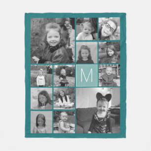 Foto's samenvoegen - maximaal 13 afbeeldingen KUNN Fleece Deken