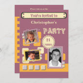 Foto's toevoegen voor mannen van elke 21e jarige f kaart (Voorkant / Achterkant)