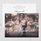 Foto's V2 Wedding & Reception Announcement Kaart (Voorkant / Achterkant)