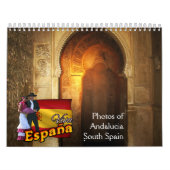 Foto's van Andalusië, het Zuid-Spaanse kalender (Hoes)