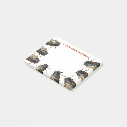 Foto's van Cicadas Bugs, Insecten Gepersonaliseerd Post-it® Notes (Schuin)