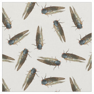 Foto's van Cicadas, Bugs, Insects Patterned Stof