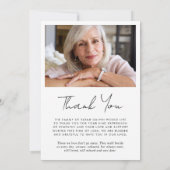 Foto's van de begrafenis Memorial Bedankkaart (Achterkant)