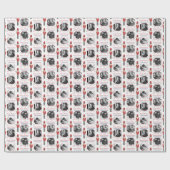 Foto's van de familie Nutcracker Candy Cane Pretti Cadeaupapier (Vlak)