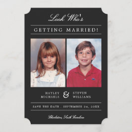 Foto's van de oude school, klassiek gestileerd | Z Save The Date