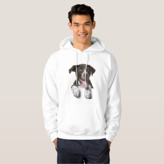 Foto's van mannen met hoofdhaak hoodie
