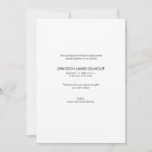 Foto's van Modern Blue Baby Hartelijk dank Aankondiging (Achterkant)