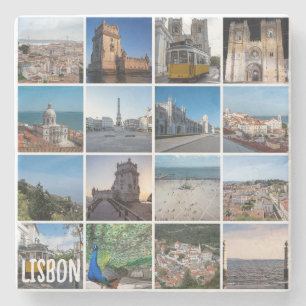 Foto's van Mosaic Lissabon, Portugal Stenen Onderzetter