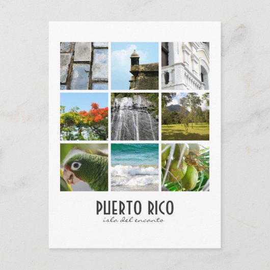 Foto's van Puerto Rico Briefkaart (Voorkant)