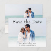 Foto's van Save the Date Modern Wedding Kaart (Voorkant / Achterkant)