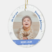Foto's van twee jongens Grootma Cute First Kerstma Keramisch Ornament (Links)
