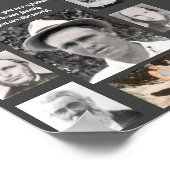 Foto's van vaders Lijst grijs Poster (Hoek)
