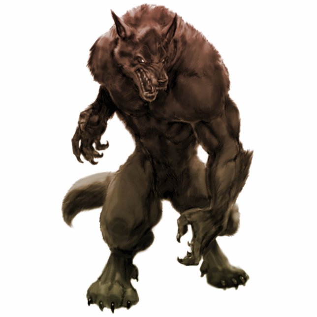 Foto's van 'Werewolf' Staand Fotobeeldje (Voorkant)