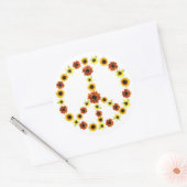 Foto's van Zonnebloemen Vredesbord Stickers (Envelop)