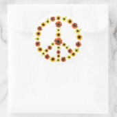 Foto's van Zonnebloemen Vredesbord Stickers (Tas)