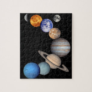 Foto's van zonnesysteemmontage JPL-planet Legpuzzel