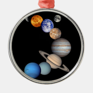 Foto's van zonnesysteemmontage JPL-planet Metalen Ornament