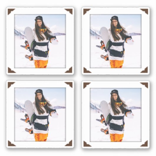 Foto's Vinyl Framed Portrait Collage Sticker (Voorkant)