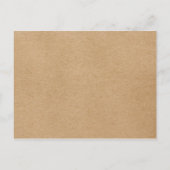 Foto's voor kinderen Rustic Kraft Save the Date Aankondigingskaart (Achterkant)