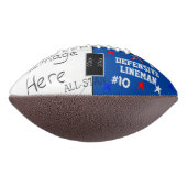 Fotoschoolkampioenen Colbalt Blue American Football (Gedraaid 90)