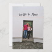 Fotoscript De datum opslaan Uitnodiging (Achterkant)